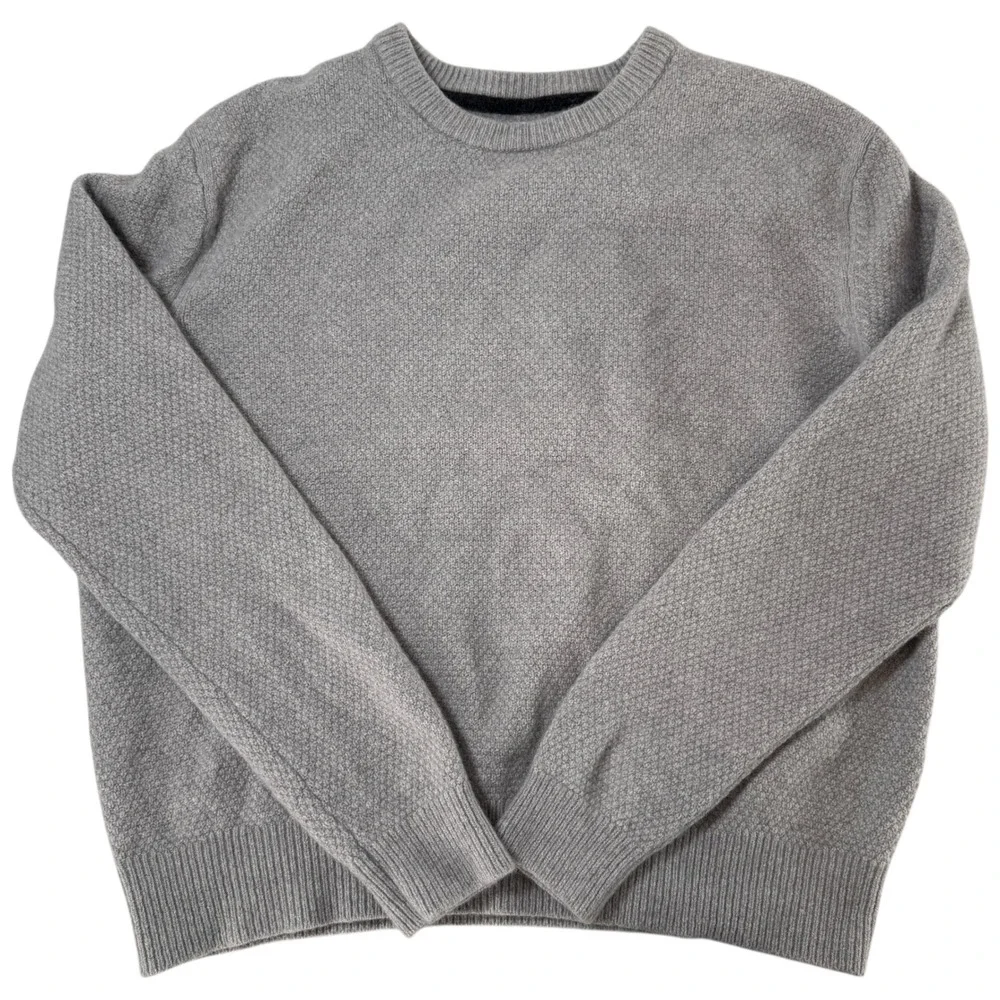 Wills Mens Light Gray Textured Crew Neck Long Sleeve‎ Sweater Size XL MSRP $188